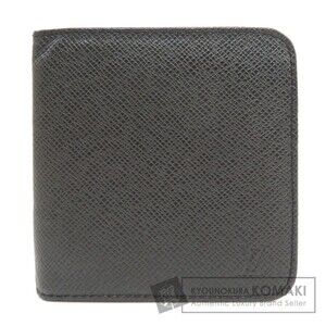 Louis Vuitton Porte Bie Monet Zip Taiga Bifold Wallet Leather